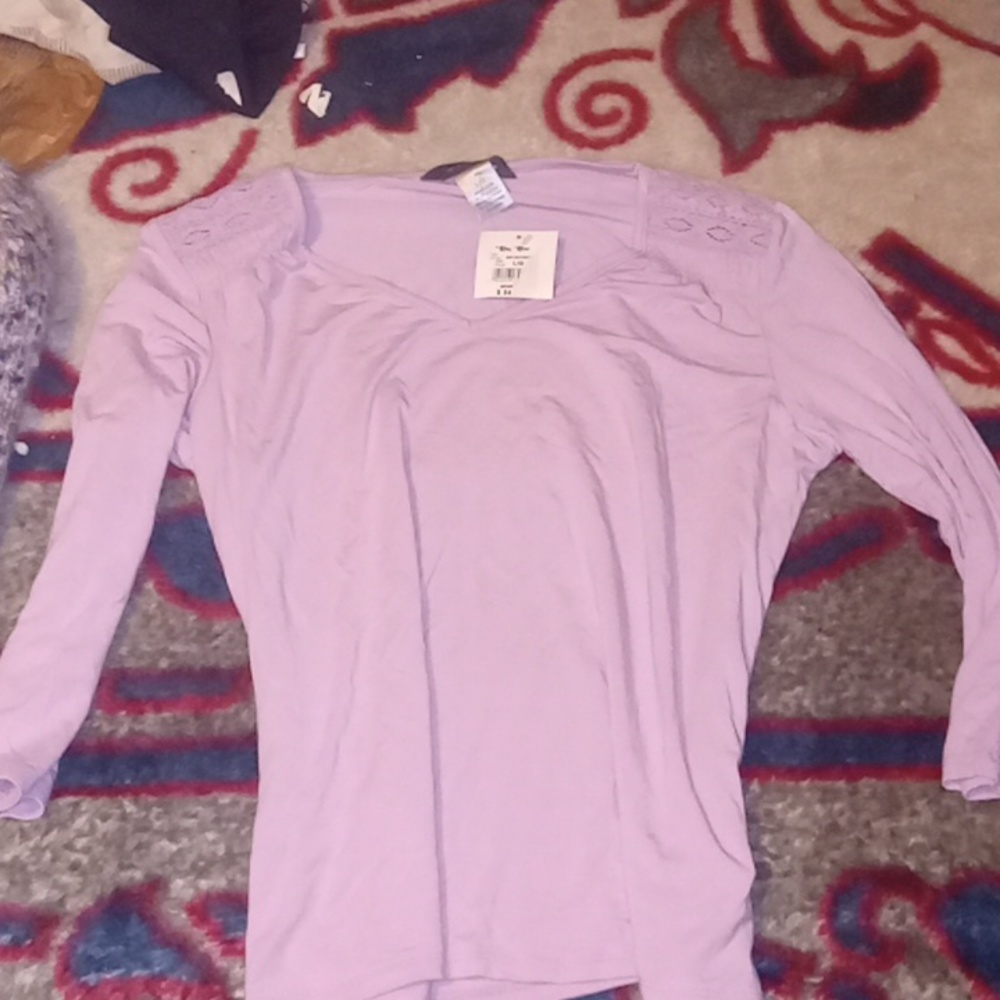 Manteles pink three quarters sleeve venuk shirt from the bay NWT large